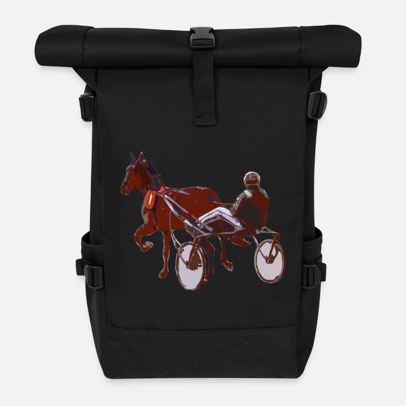 trotter - Sac à dos roll top - noir