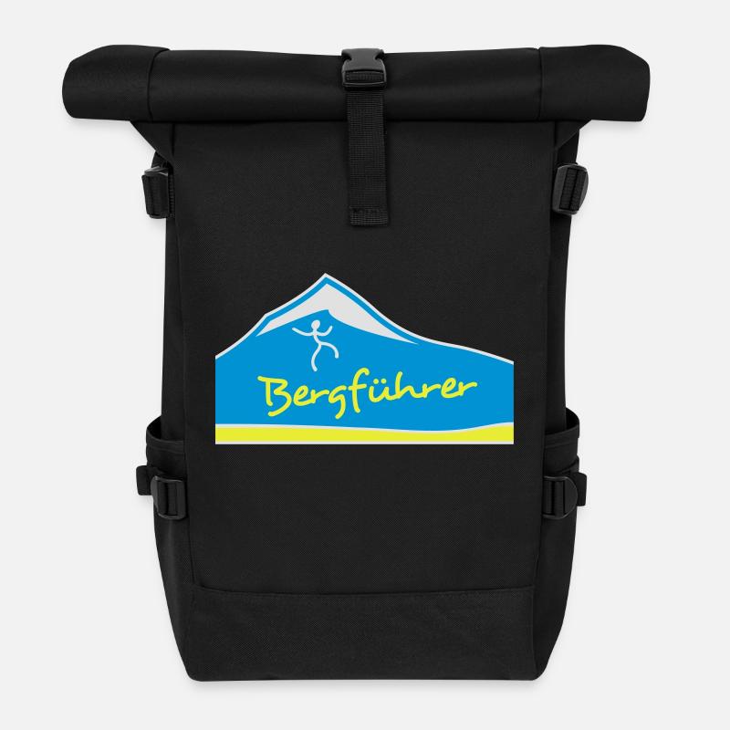 bergführer - Rolltop Rucksack - Schwarz