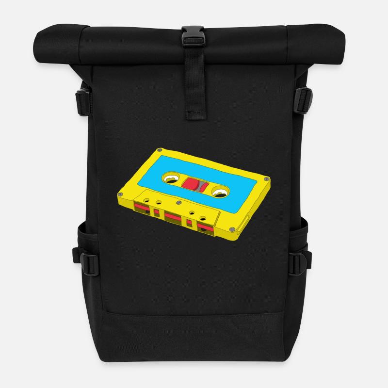 Kompaktkassette - Rolltop Rucksack - Schwarz