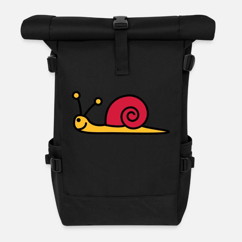 schnecke_3c - Sac à dos roll top - noir