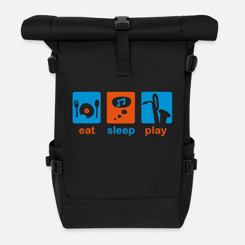 saxophone - Rolltop Rucksack - Schwarz