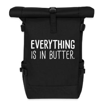 everything is in butter - Sac à dos roll top - noir - Devant