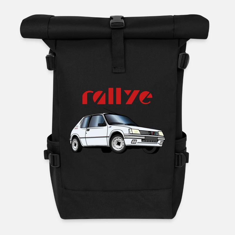 1 3 rallye 90 92 Blanc Meije - Sac à dos roll top - noir