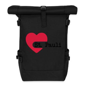 love_st_pauli - Rolltop Rucksack - Schwarz - Vorne