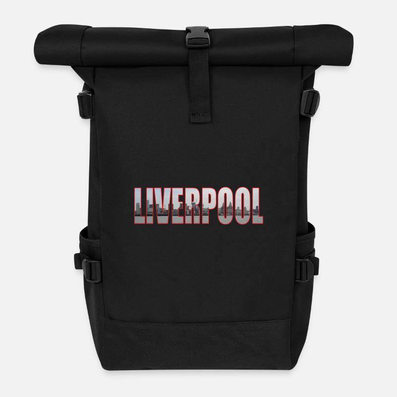 LIVERPOOL UK - Roll Top Backpack - black