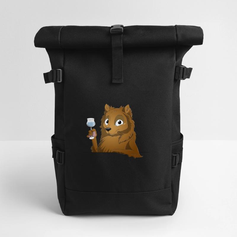 Trinkender oder treibender Spitz Rolltop Rucksack