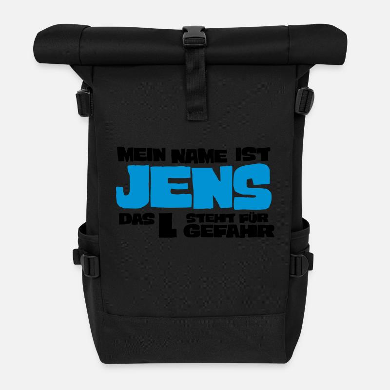 jens - Rolltop Rucksack - Schwarz