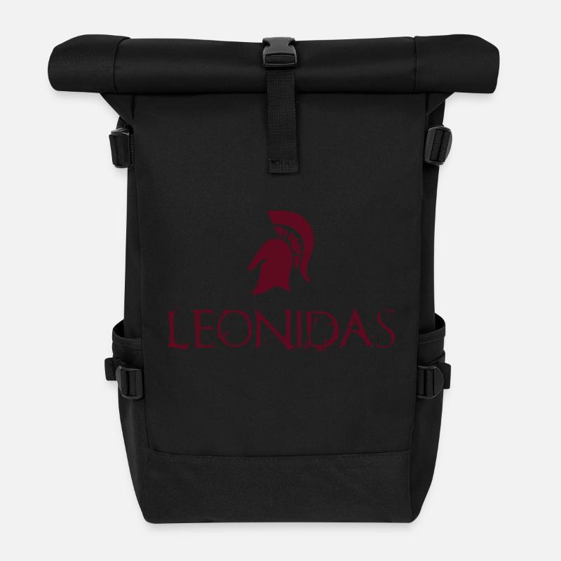 Leonidas Helm - Rolltop Rucksack - Schwarz
