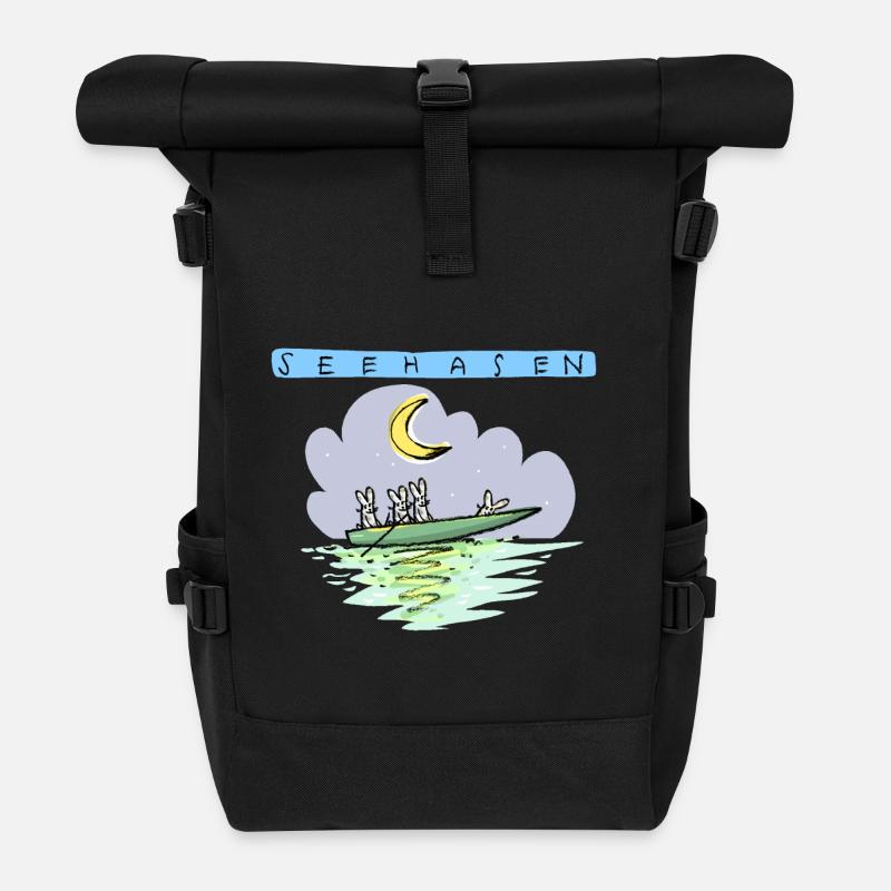 SEEHASEN - Rolltop Rucksack - Schwarz