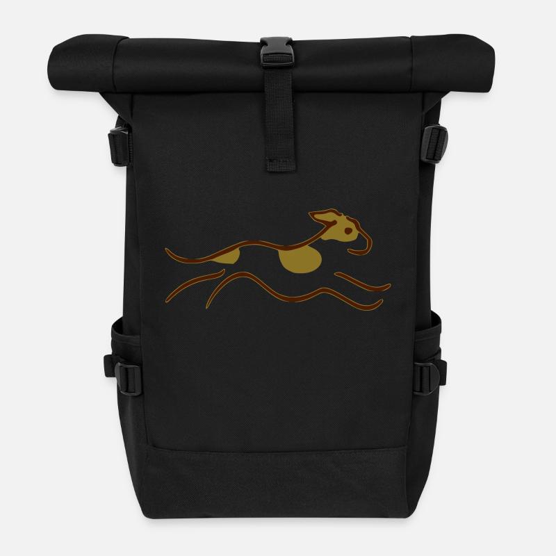 Kromfohrländer - Rolltop Rucksack - Schwarz