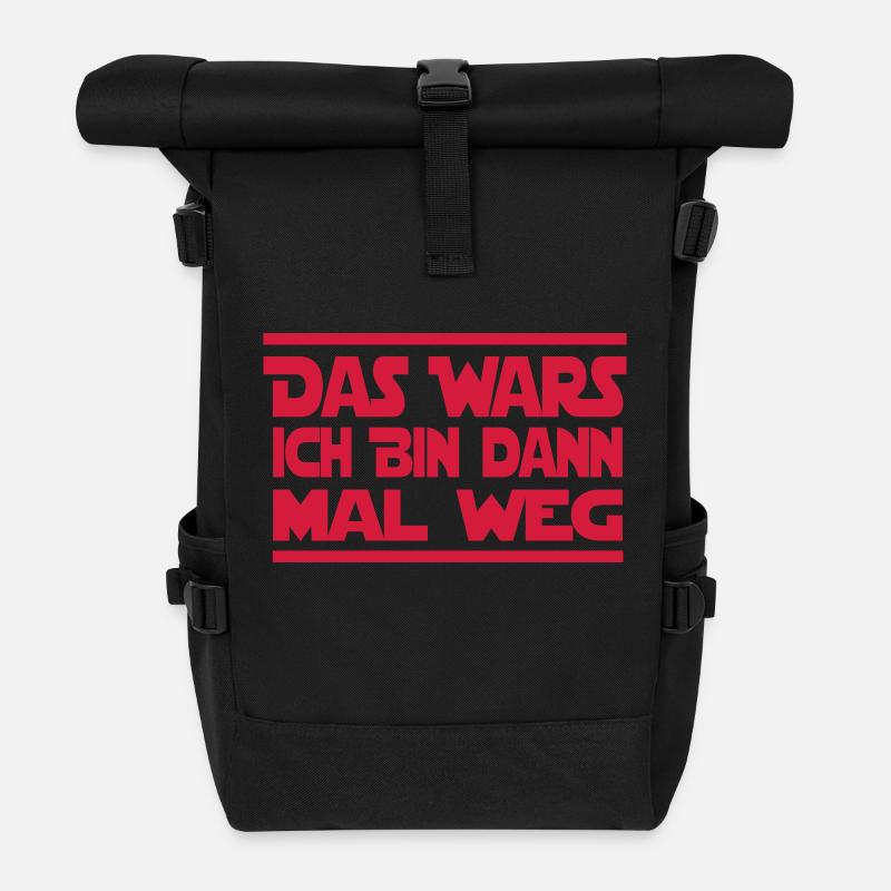 Junggesellenabschied - Rolltop Rucksack - Schwarz