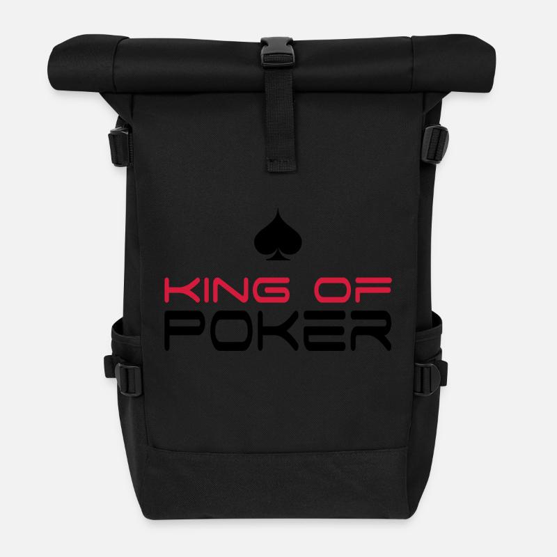 poker - Sac à dos roll top - noir