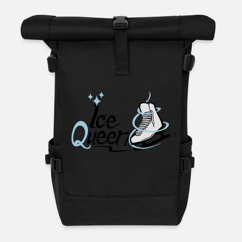 Ice Queen - Roll Top Backpack - black