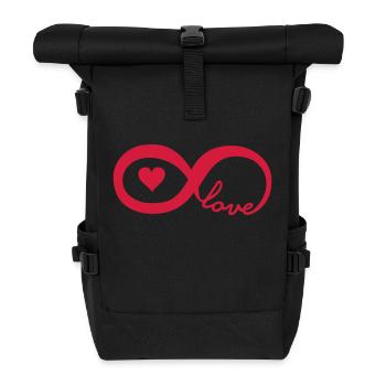 unendliche_liebe3 - Rolltop Rucksack - Schwarz - Vorne