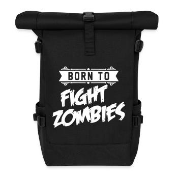 Born to fight Zombies - Halloween - baby Kostüm - Roll Top Backpack - black - Front