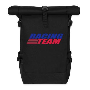 Racing Team - Roll Top Backpack - black - Front
