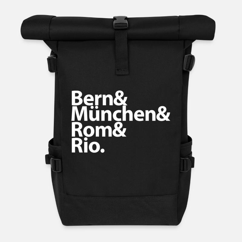 Wm Helden - Rolltop Rucksack - Schwarz