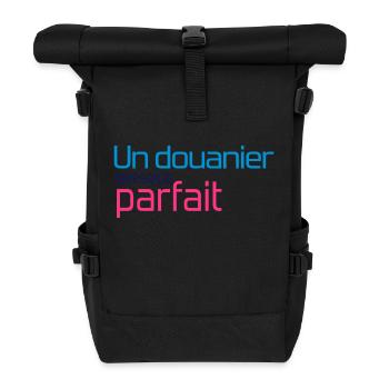 Douanier / Douane / Douanière / Police / Frontière - Roll Top Backpack - black - Front