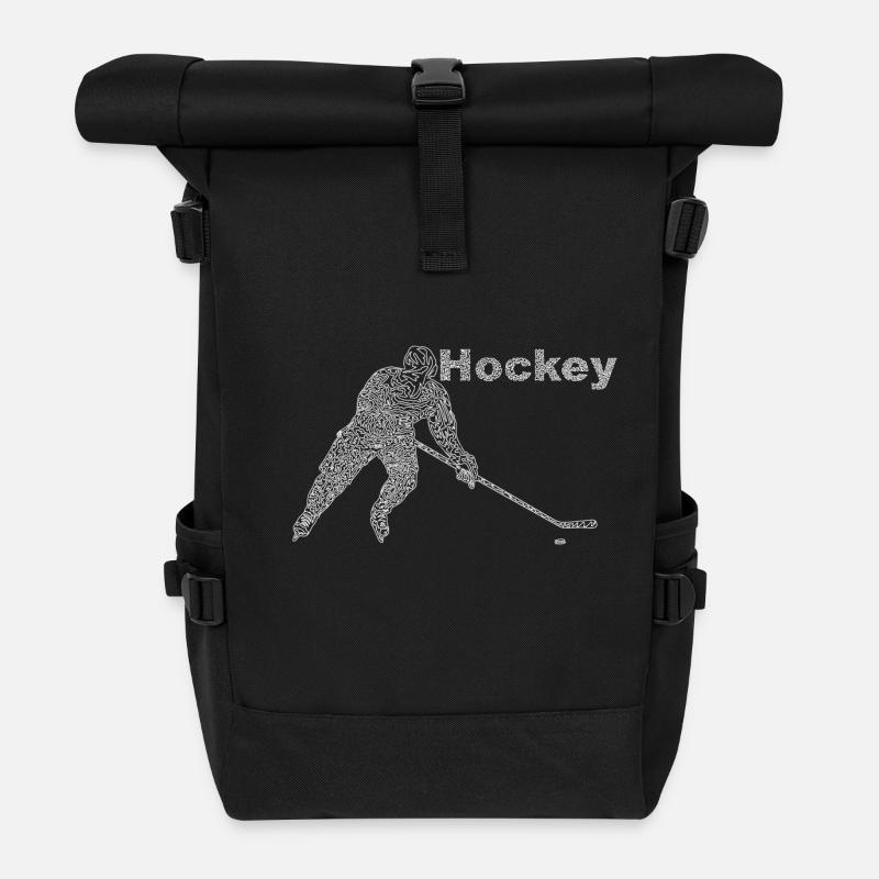 Hockey - Rolltop Rucksack - Schwarz