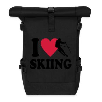 Ski - Rolltop Rucksack - Schwarz - Vorne