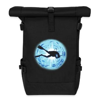Taucher - Rolltop Rucksack - Schwarz - Vorne