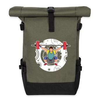 Weightlifting - Snatch - Push - Weightlifting - Roll Top Backpack - olive/black - Front
