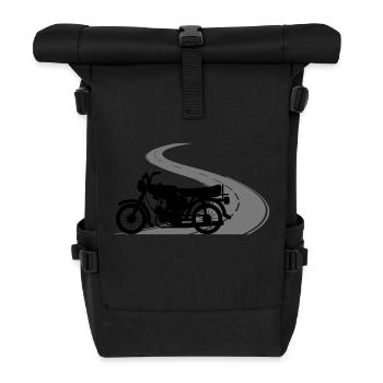Fahrzeug - Simson Straße - Rolltop Rucksack - Schwarz - Vorne