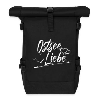 Ostsee Liebe - Rolltop Rucksack - Schwarz - Vorne