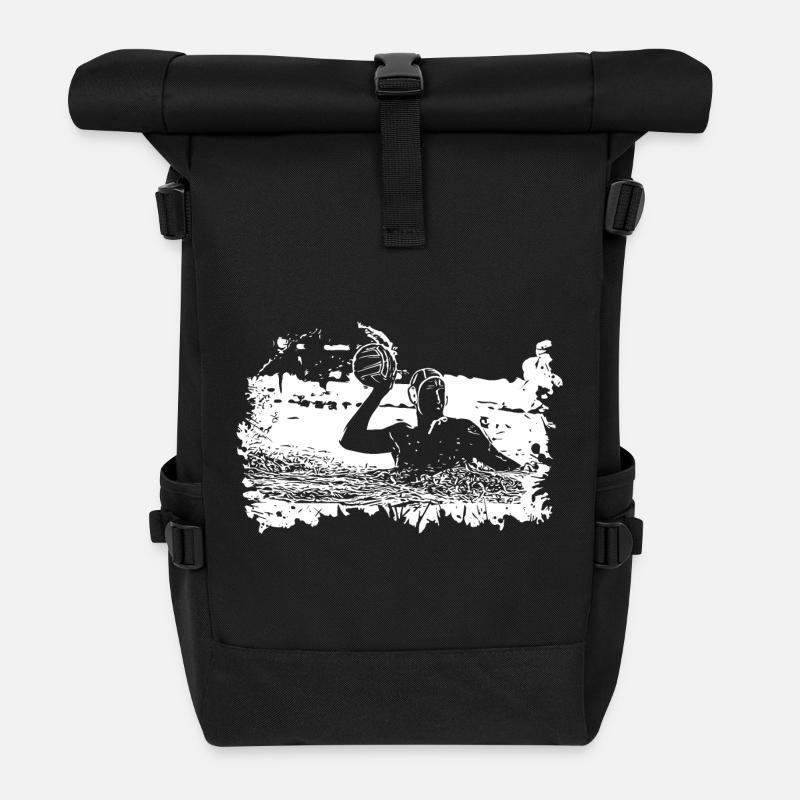 Wasserballer - Rolltop Rucksack - Schwarz