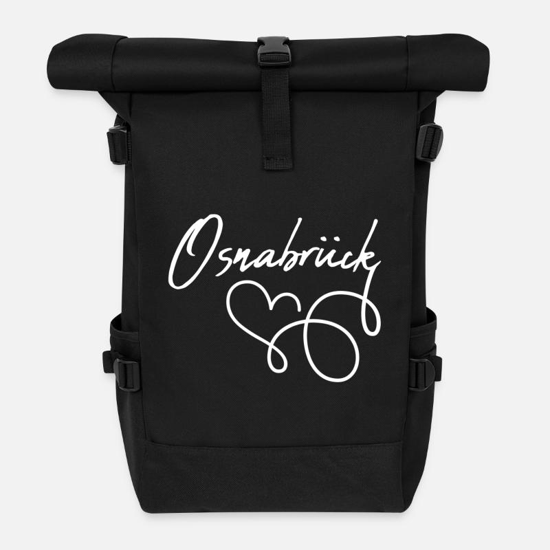Osnabrück - Rolltop Rucksack - Schwarz