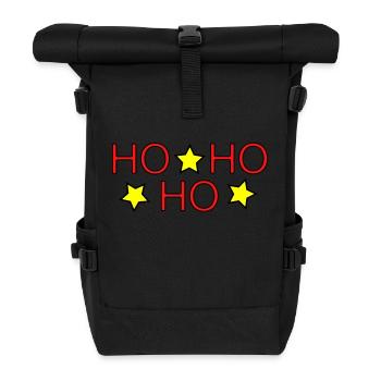HO HO HO II - Roll Top Backpack - black - Front