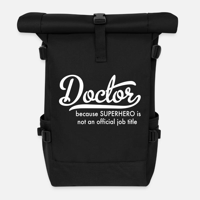 doctor - Rolltop Rucksack - Schwarz