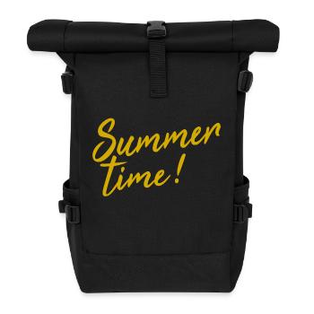Summer time! - Roll Top Backpack - black - Front