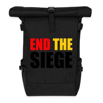 End the siege - Roll Top Backpack - black - Front