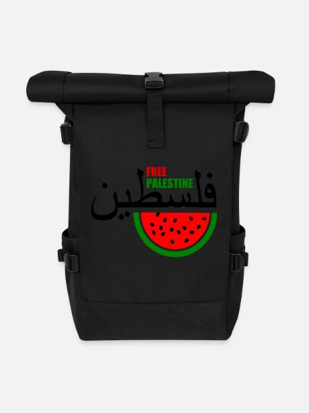 Free palestine فلسطين - Sac à dos roll top - noir