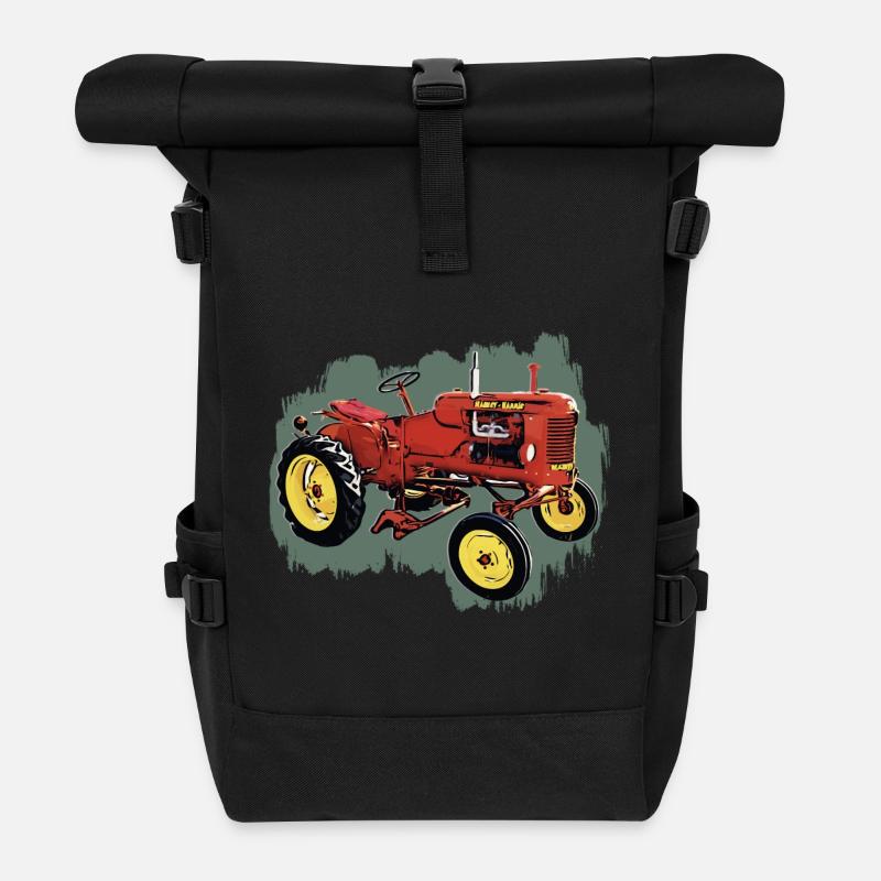 Traktor M H Pony - Rolltop Rucksack - Schwarz