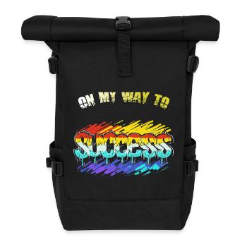 Road to Success - Roll Top Backpack - black - Front