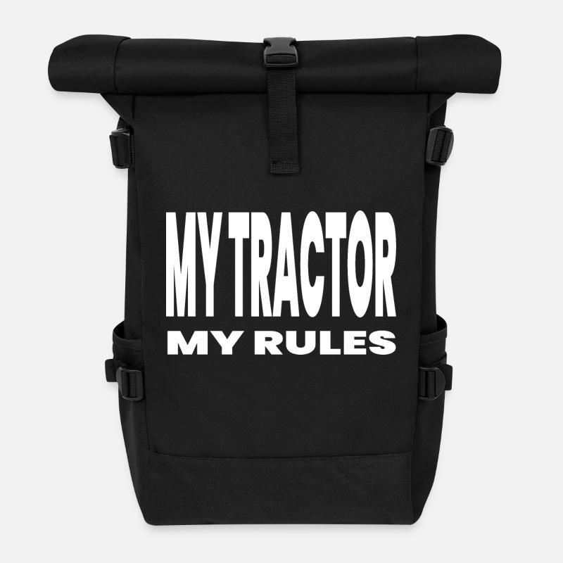 Traktor - Rolltop Rucksack - Schwarz