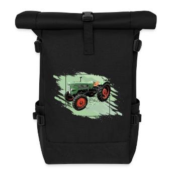 Traktor Favorit 1 - Rolltop Rucksack - Schwarz - Vorne