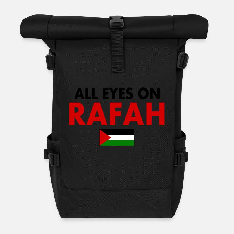 all eyes on rafah - Rolltop Rucksack - Schwarz