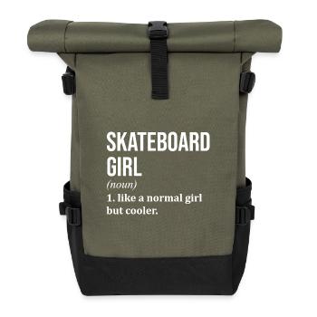 skateboard - Sac à dos roll top - olive/noir - Devant