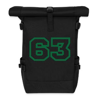 Nummer 63 Sport - Rolltop Rucksack - Schwarz - Vorne