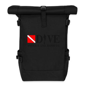 Plongée - Antigua-et-Barbuda - Caraïbes - Sac à dos roll top - noir - Devant