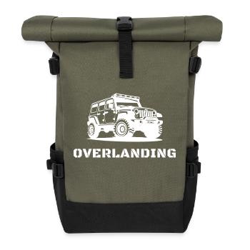 Overlanding Accessories, Overlanding Gear, Offroad - Roll Top Backpack - olive/black - Front