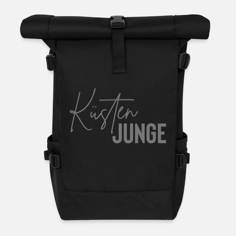 küsten junge - Rolltop Rucksack - Schwarz