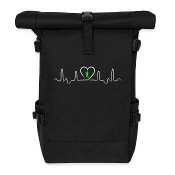 Landwirt - Rolltop Rucksack - Schwarz - Vorne