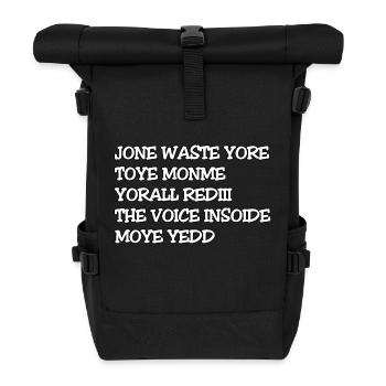JONE WASTE YORE TOYE MONME YORALL REDIII THE VOICE - Sac à dos roll top - noir - Devant