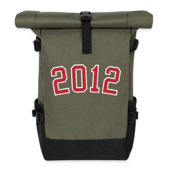 Jahrgang Sport 2012 - Rolltop Rucksack - Olive/Schwarz - Vorne