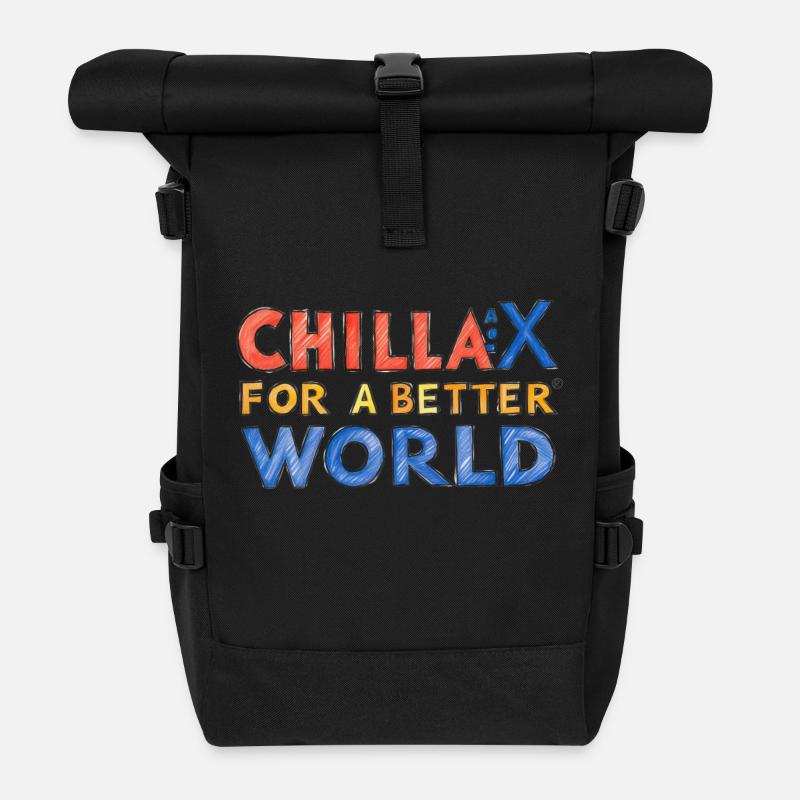 Chillax - Roll Top Backpack - black