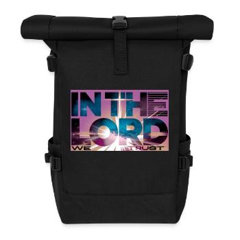 We trust in the gentleman T-shirt - Roll Top Backpack - black - Front
